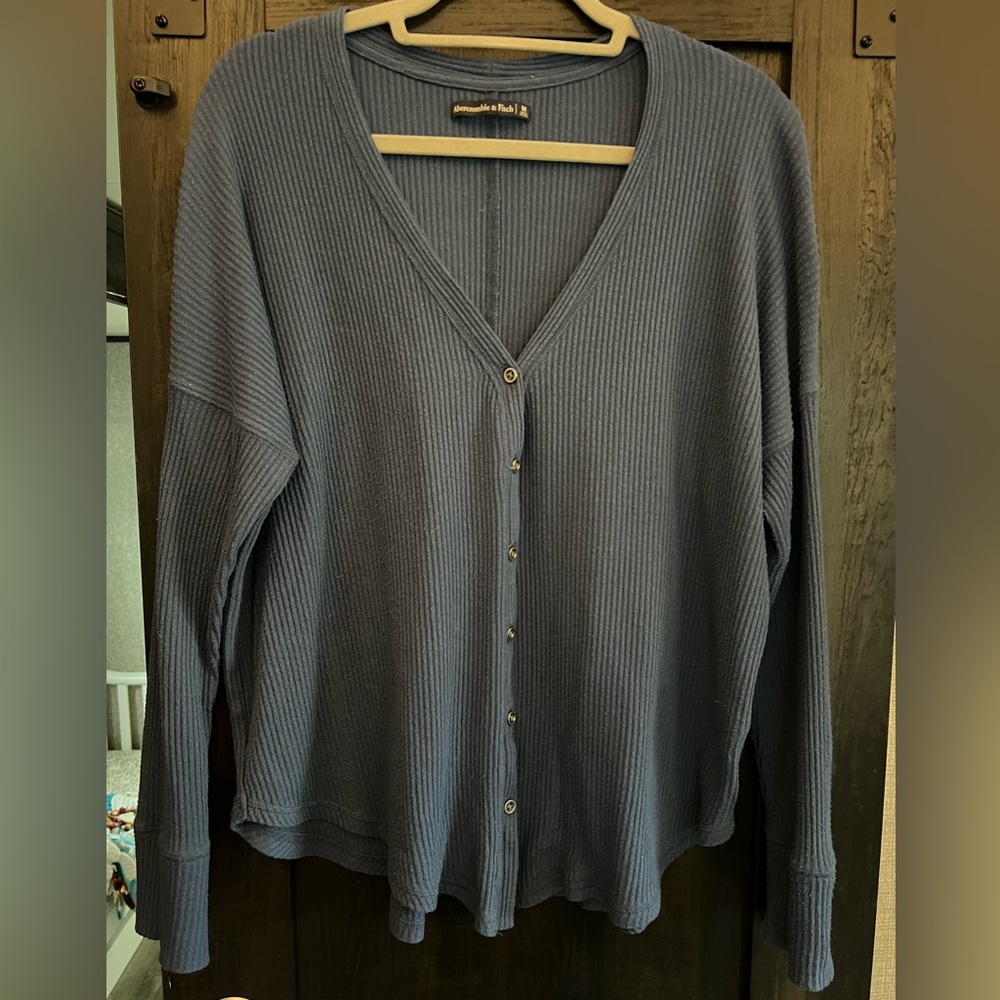 Abercrombie & Fitch Navy Cardigan Sweater